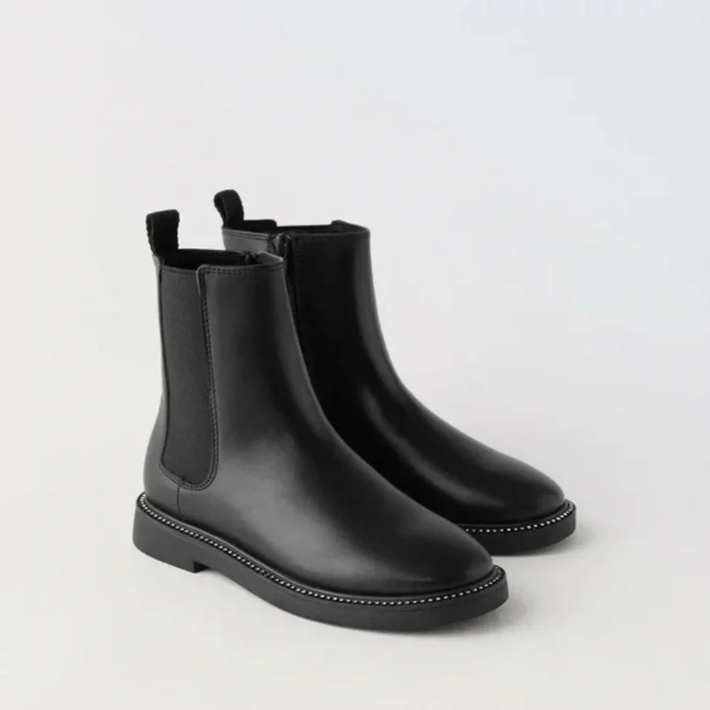 Zara black studded